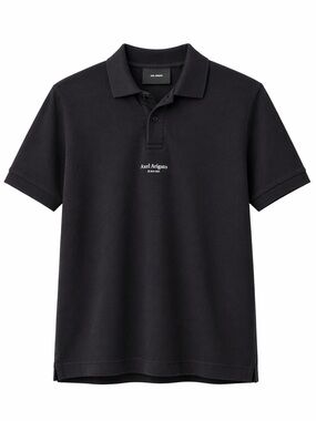 Axel Arigato Black Logo Piqué Polo